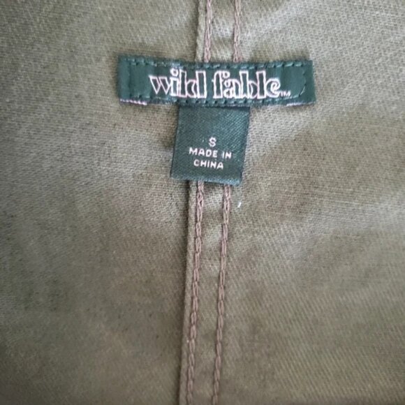 Wild Fable Green Camo Overall Pocket Dress. - Picture 3 of 7